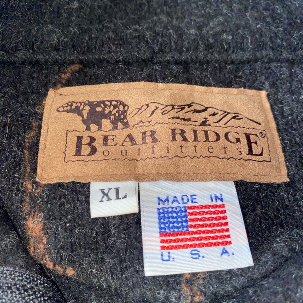 Bear Ridge Outfitters Zip-up Fleece Jacket Men’s Size XL Made In USA Wool Blend - Picture 6 of 10